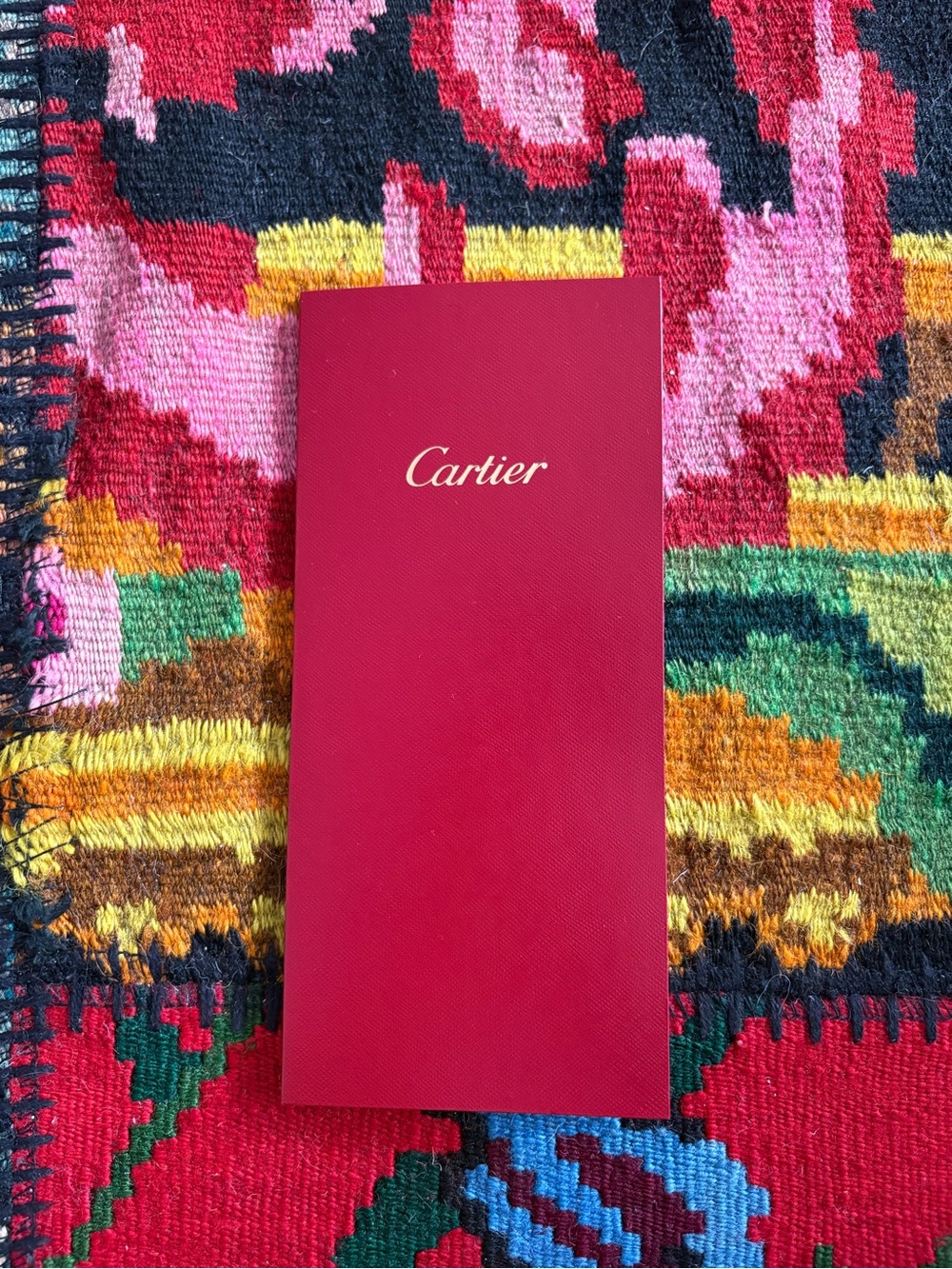 Cartier Red Receipt Folio